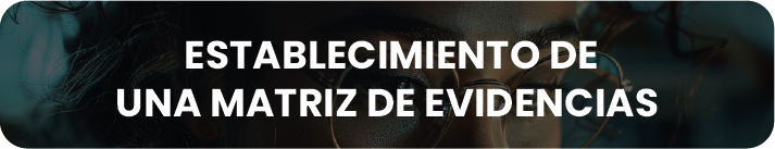 Establecimiento de una matriz de evidencias